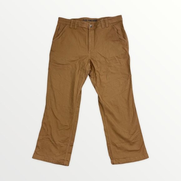 Duluth Trading Co. Flex Fire Hose Men's Brown Work Pants 40 x 29 - Picture 1 of 7